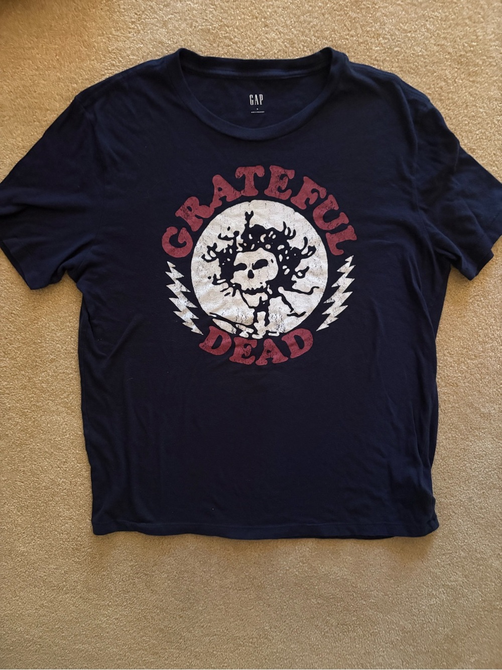 GAP Navy Grateful Dead Graphic Short Sleeve Tee